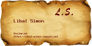 Libal Simon névjegykártya